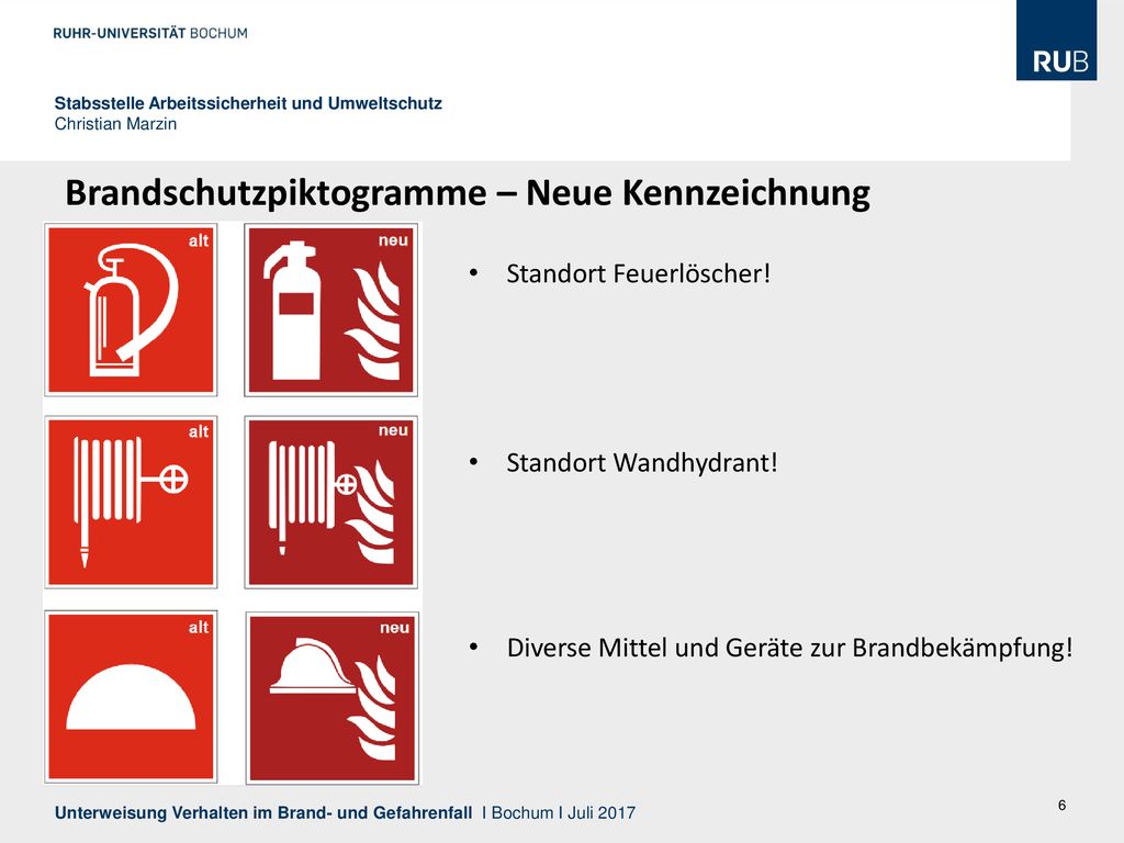 Unterweisung Verhalten Im Brand Und Gefahrenfall Ppt Herunterladen